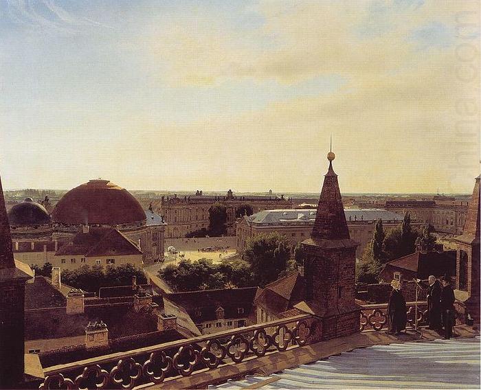 Eduard Gaertner Panorama of Berlin china oil painting image